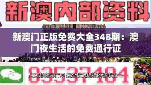 新澳门正版免费大全348期:澳门夜生活的免费通行证