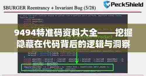 9494特准码资料大全——挖掘隐藏在代码背后的逻辑与洞察