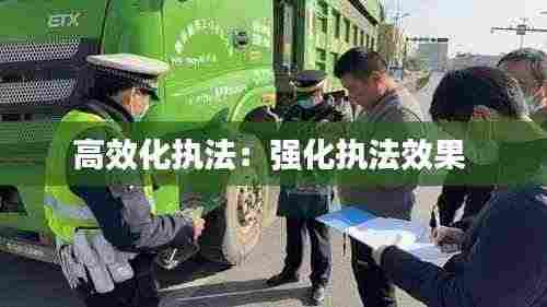 高效化执法:强化执法效果
