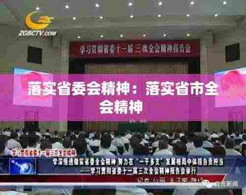 落实省委会精神:落实省市全会精神