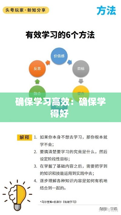 确保学习高效:确保学得好