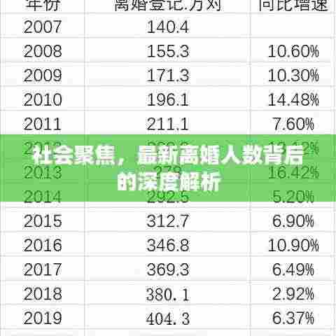 社会聚焦,最新离婚人数背后的深度解析