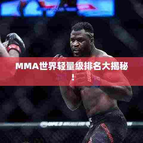 MMA世界轻量级排名大揭秘!