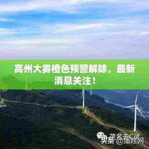 高州大雾橙色预警解除，最新消息关注！