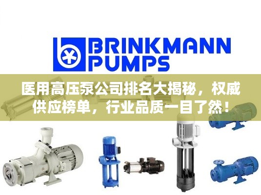 医用高压泵公司排名大揭秘,权威供应榜单,行业品质一目了然!
